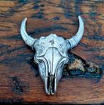 Zilveren stieren hoofd / skull, Ophalen of Verzenden, Zo goed als nieuw