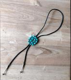 Native American bolo tie, Sieraden, Tassen en Uiterlijk, Kettingen, Verstelbaar, Ophalen of Verzenden, Zo goed als nieuw, Zilver