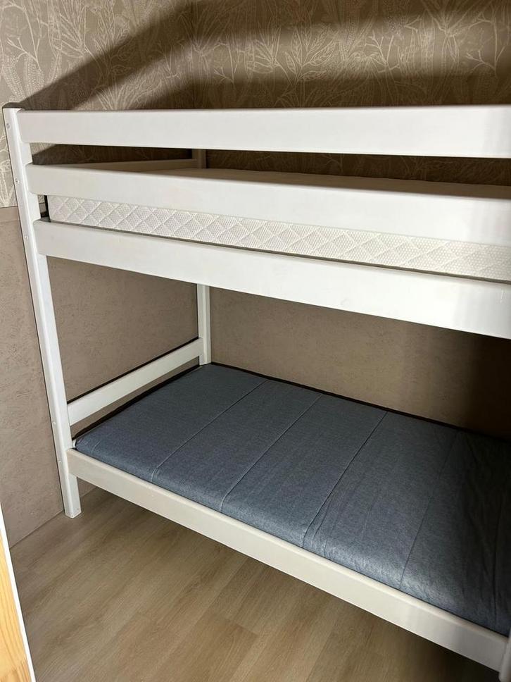 Wit Stapelbed, Kinderen en Baby's, Kinderkamer | Stapelbedden en Hoogslapers, Gebruikt, Stapelbed, Ophalen