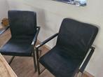 Gratis Eetkamer stoelen 6 stuks, Huis en Inrichting, Stoelen, Ophalen, Gebruikt, Zwart, Eetkamer stoel met Leuning