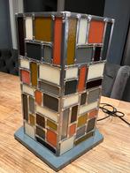 Glas in lood lamp, Ophalen, Zo goed als nieuw, Glas, Minder dan 50 cm