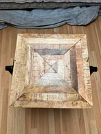 Houten Bijzettafel Industrieel, Minder dan 45 cm, Minder dan 55 cm, Vierkant, Nieuw