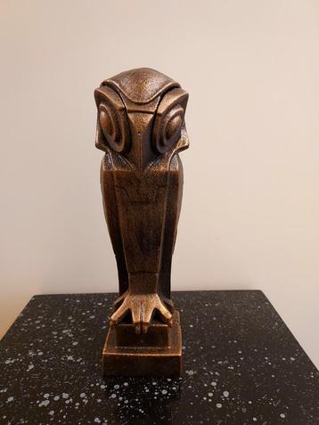 Art deco stijl uil naar Johan Coenrad Altorf-gietijzer beschikbaar voor biedingen