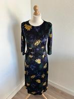 King Louie maat M midi lange fluwelen bloemen jurk 2469