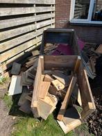 Brand hout, GRATIS, Tuin en Terras, Haardhout, Minder dan 3 m³, Ophalen of Verzenden, Overige houtsoorten, Blokken