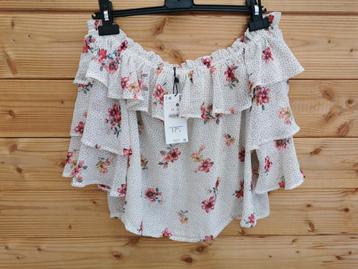 Bershka blouse met volants mt. M beschikbaar voor biedingen