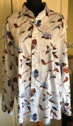 WAM deinim overhemd met bloemen maat 2XL nieuwstaat, Kleding | Heren, Overhemden, Wit, Ophalen of Verzenden, Zo goed als nieuw