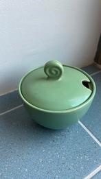 Vintage groen suikerpotje Bijenkort, Ophalen of Verzenden