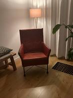 Montis Charly leren fauteuil (rood), Huis en Inrichting, Ophalen, Gebruikt, Minder dan 75 cm, Design