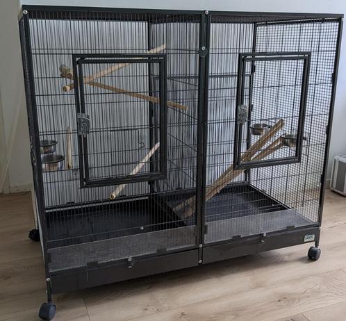 Vogelkooi SAVIC Tasmania 120x65x107, Dieren en Toebehoren, Vogels | Hokken en Kooien, Gebruikt, Vogelkooi, Metaal, Ophalen