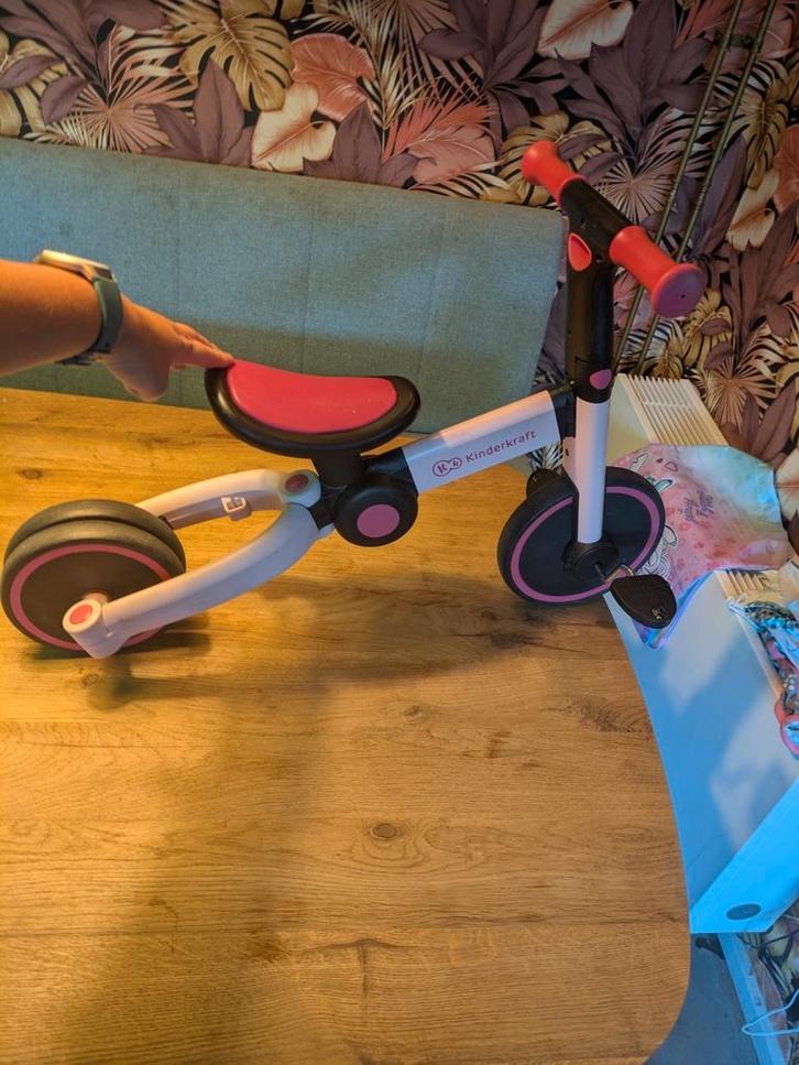 Kinderkraft 4Trike driewieler loopfiets - Roze, Fietsen en Brommers, Fietsen | Driewielers, Gebruikt, Ophalen