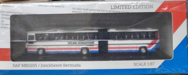 DAF MBG205 Jonckheere Bermuda 1:87 - Limited Edition, Hobby en Vrije tijd, Modelbouw | Auto's en Voertuigen, Nieuw, Auto, 1:50 of kleiner