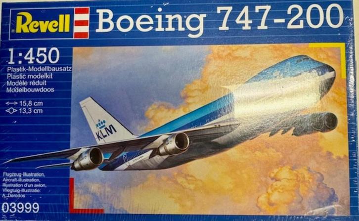 Coelianmodels, Revell 03999, Boeing 747 KLM, 1/450, € 6,99, Hobby en Vrije tijd, Modelbouw | Vliegtuigen en Helikopters, Nieuw