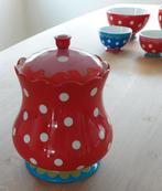 Servies Oilily, rode Koekjespot - Zo goed als nieuw, Ophalen, Zo goed als nieuw