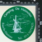 Sticker: Camping De Heimolen - Baarle Nassau, Ophalen of Verzenden