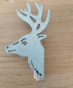 HOUTEN KNIJPERTJE MET EDELHERT, Verzenden, Zo goed als nieuw