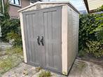 Kunststof tuinhuis / berging met verlichting, amper gebruikt, Kunststof, 1 raam, Ophalen, Minder dan 250 cm