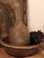 Mooie set aardewerk schaal met kruik(gerestyled), Schaal, Rond, Ophalen of Verzenden, Zo goed als nieuw