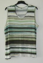 Nieuwe groen gestreepte mouwloze top van M&S, maat XXL., Maat 46/48 (XL) of groter, Nieuw, Ophalen of Verzenden, Zonder mouw