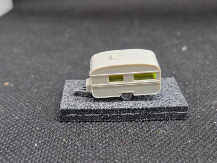 Wiking 0922 10 - éénassige caravan (15101), Hobby en Vrije tijd, Modeltreinen | N-Spoor, Gebruikt, Overige typen, Gelijkstroom