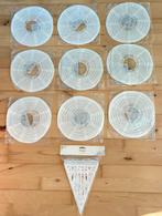 9 x witte lampion en 1 witte slinger 6 m NIEUW!, Ophalen of Verzenden, Nieuw, Geboorte of Huwelijk