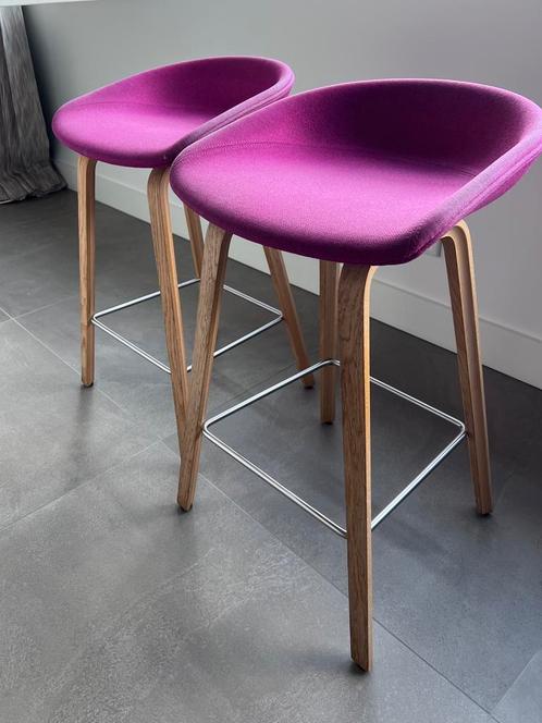 Hay barkrukken roze! Vandaag ophalen, Huis en Inrichting, Barkrukken, Gebruikt, 60 tot 90 cm, Hout, 2 krukken, Met voetsteun, Ophalen