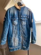 Spijkerjas met bontvoering, Ophalen, Blauw, Zo goed als nieuw, LTB