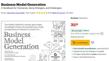 BUSINESS MODEL GENERATION paperback book nieuw BCBC beschikbaar voor biedingen