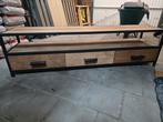 Mooi tv meubel teak industrieel, Huis en Inrichting, Ophalen, 150 tot 200 cm, Zo goed als nieuw, Minder dan 100 cm