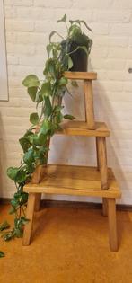 Vintage massief eiken houten mimiset, nesting tables, Gebruikt, Onbekend, Ophalen of Verzenden, Onbekend