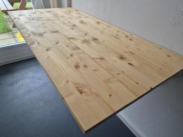 Inklapbare tafel / bureau wand | 120 x 60 | Vurenhout