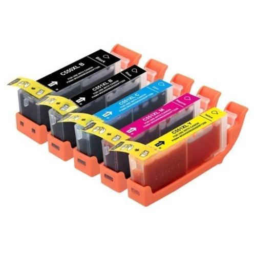 Set Canon PGI550 CLI551 pgi-550 cli-551 huismerk MET CHIP, Computers en Software, Printerbenodigdheden, Nieuw, Cartridge, Ophalen of Verzenden