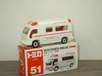 Nissan Paramedic Ambulance - Tomy Tomica 51 Japan - 1:78, Japan, Auto, Verzenden, Zo goed als nieuw