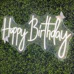 Happy Birthday Neon Sign - Verhuur - Decoratie, Ophalen, Zo goed als nieuw, Verjaardag