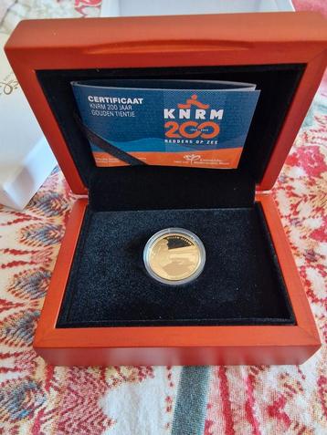 Gouden tientje Willem Alexander 200 Jaar KNRM 2024 Proof.  beschikbaar voor biedingen