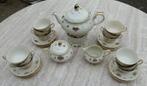 Heel Mooi MOSA Thee Servies Gouden Bloem + Verkade theelicht, Ophalen of Verzenden