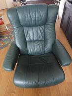 Groene relaxstoel, Huis en Inrichting, Fauteuils, Ophalen, Gebruikt, 50 tot 75 cm