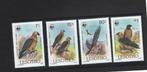 Roofvogels Lesotho wwf wnf bedreigde diersoorten Vogels 1986, Ophalen of Verzenden, Postfris, Dier of Natuur