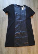 size 44 Black is Classic jersey faux leather dress, Zwart, Maat 42/44 (L), Nieuw, Ophalen of Verzenden
