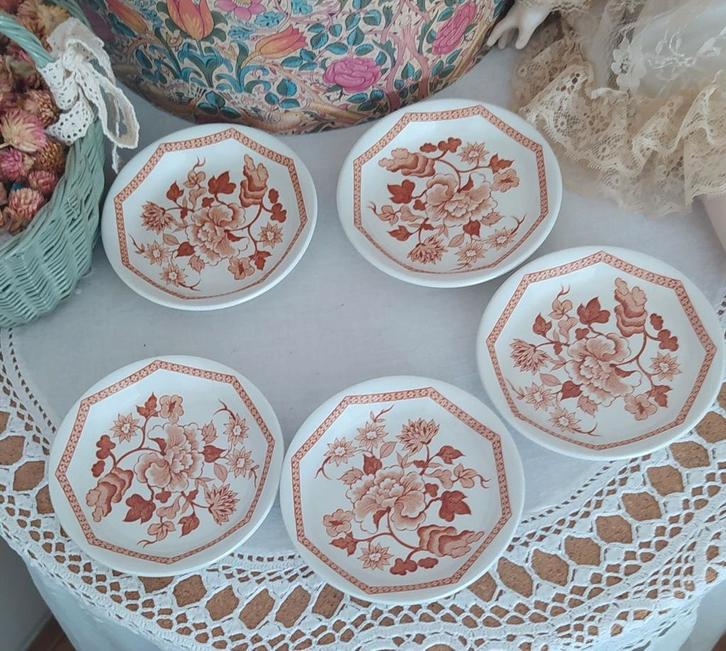 Engelse Petit four schaaltjes, Antiek en Kunst, Curiosa en Brocante, Ophalen of Verzenden