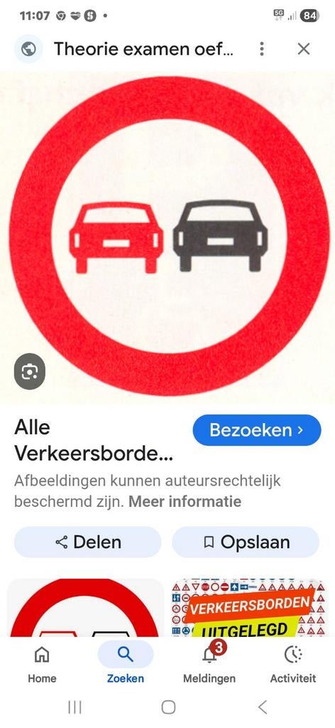 Gevraagd  theorie auto  b