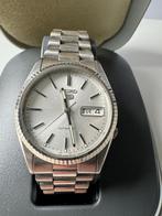 Seiko 5 SNXJ89 Datejust day/date silver 36mm president, Nieuw, Staal, Seiko, Staal