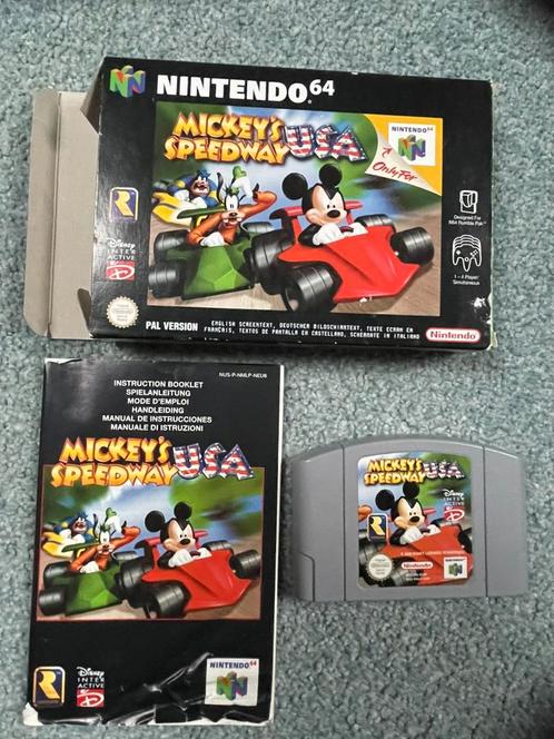 Mickey’s Speedway met garantie, Spelcomputers en Games, Games | Nintendo 64, Zo goed als nieuw, 1 speler, Ophalen of Verzenden