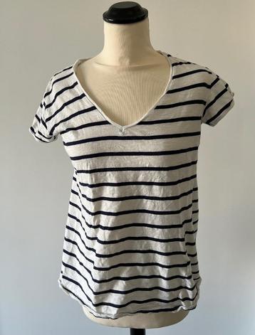 Heel goed wit zwart streep Zara t-shirt shirt top L 4 042  beschikbaar voor biedingen