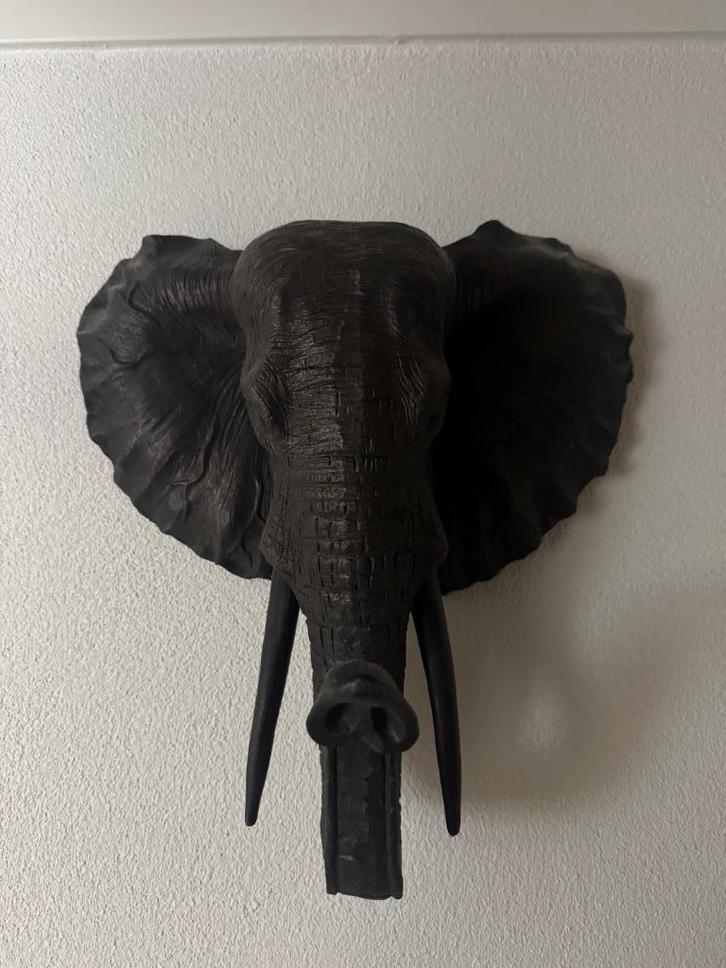 Olifanten kop wanddecoratie, Huis en Inrichting, Woonaccessoires | Wanddecoraties, Nieuw, Ophalen