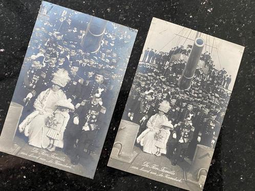 De kon. familie aan boord van de Heemskerck (mei 1912), Verzamelen, Militaria | Algemeen, Marine, Foto of Poster, Nederland, Ophalen of Verzenden