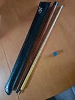 Superba Biljartkeu met Tas en Blokje, Ophalen of Verzenden, Gebruikt, Keu of Ballen