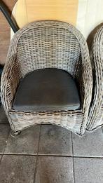 Rotan tuinstoelen 4 stuks, Tuin en Terras, Ophalen of Verzenden, Gebruikt, Rotan