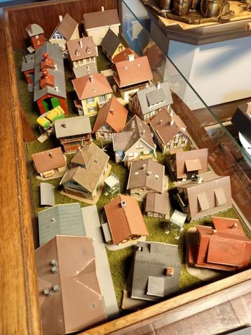 Vintage Bouw Maquette Gebouwen - Partij beschikbaar voor biedingen