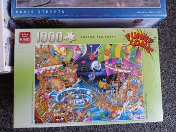 * Puzzel King Boston Tea Party 1000 stukjes * beschikbaar voor biedingen